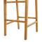 Black Teak Wood Modern Bar Stool 18" x 18" x 40"